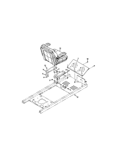 Seat Assembly Diagram and Parts List for Z-FORCE48 (17BF3AGV-17BF3AGV010)(2011) Cub Cadet Lawn Tractor